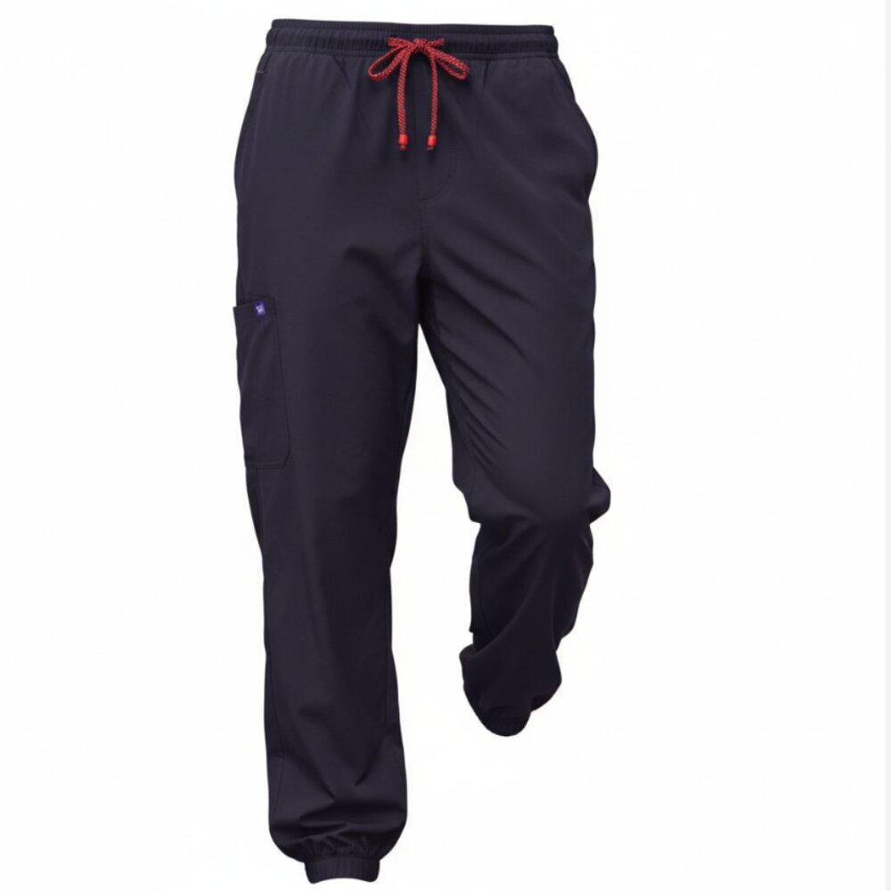 Koi Stretch Giana Scrub Pants 3X Petite Black NWT Cargo Jogger Nurse 752-P-002